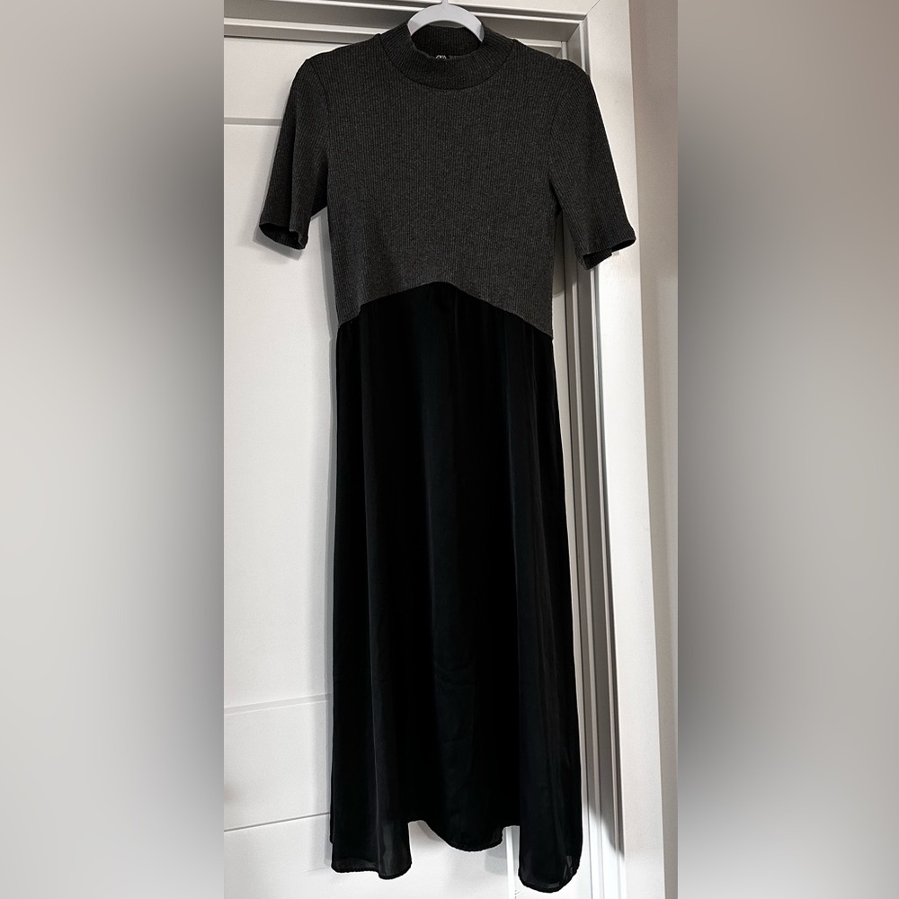 ZARA White and black dress
